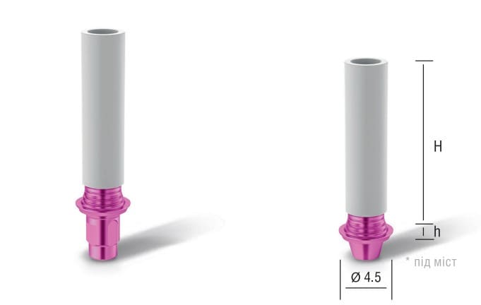 Cobalt-chrome abutment bauers asper