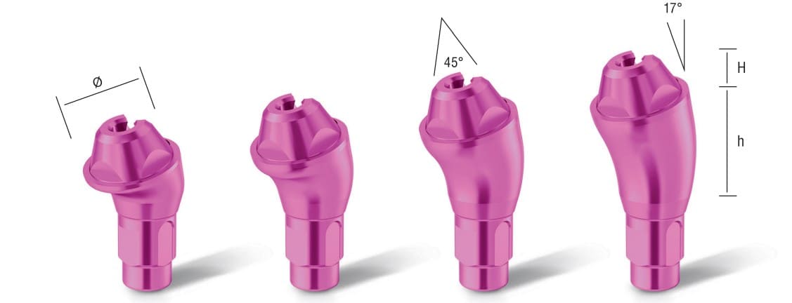 Asper angled abutment multiunit 17 degrees