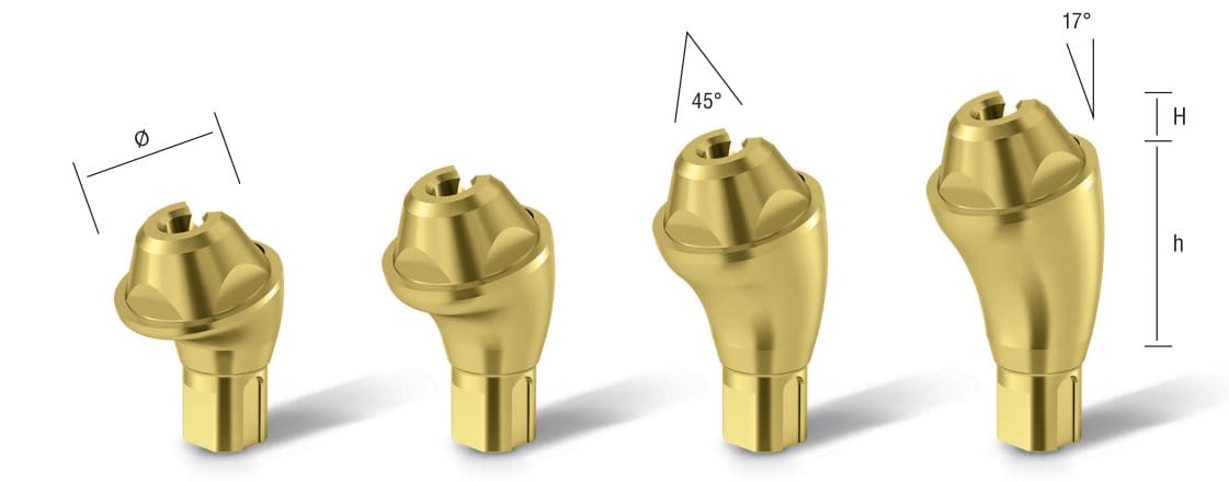 asper corner abutment multiunit 17 degrees