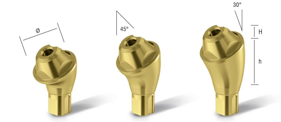 Asper corner abutment multiunit 30 degrees