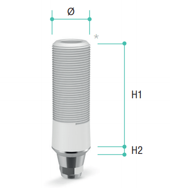 Semi-Burnout Implant Abutment