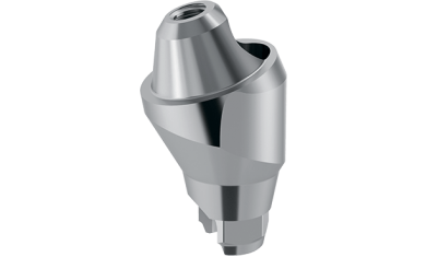 Angled abutment multi-unit system 17°