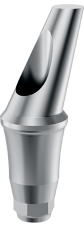 Angled titanium abutments 25°