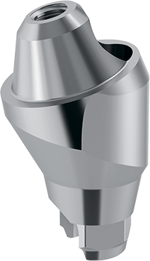 Angled abutment multi-unit system 17°