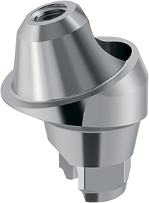 Angled abutment multi-unit system 17°